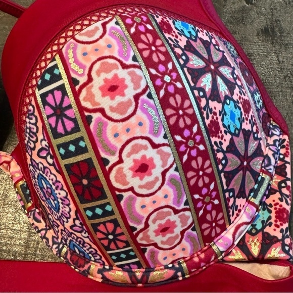 NWOT Shade & Shore Push-Up Bikini Top 34DD - Picture 4 of 7